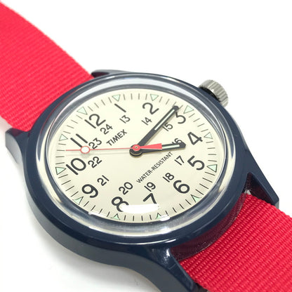 【中古品】【メンズ】 TIMEX タイメックス ORIGINAL CAMPER TW2U84300 オリジナルキャンパー クォーツ 腕時計 198-241225-hi-45-tag カラー：レッド/ネイビー 万代Net店