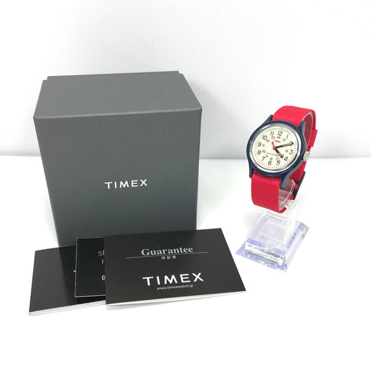 【中古品】【メンズ】 TIMEX タイメックス ORIGINAL CAMPER TW2U84300 オリジナルキャンパー クォーツ 腕時計 198-241225-hi-45-tag カラー：レッド/ネイビー 万代Net店