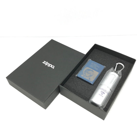 【中古美品】【メンズ】 ZIPPO ジッポ × 新世紀エヴァンゲリオン 綾波レイ TYPE BLUE エントリープラグ風携帯用灰皿セット オイルライター 喫煙具 アクセサリー 206-241225-hi-49-tag カラー：ブルー 万代Net店