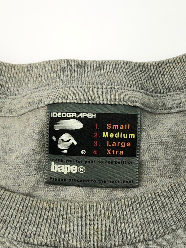 【現状渡し品】【メンズ】 A BATHING APE アベイシングエイプ 90’S L/S POCKET TEE 90年代 ロングスリーブ ポケットTシャツ 長袖 トップス カットソー 142-250119-mo-12-tag サイズ：M カラー：グレー 万代Net店