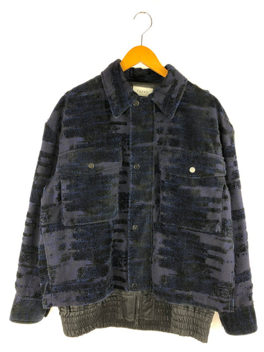 【中古品】【メンズ】  TAAKK ターク NAKAYA-GLITCH VELVET BLOUSON TA19AW-BL008 ベロアジャケット アウター 140-241221-hi-03-tag サイズ：2 カラー：ネイビー系 万代Net店