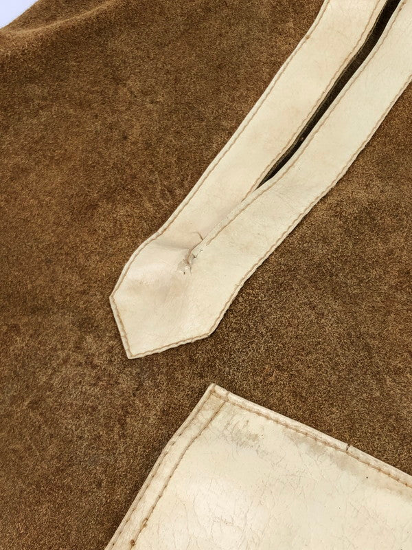 【中古品】【メンズ】 UNKNOWN 70’S SUEDE LEATHER PONCHO IDEAL ZIP スエードレザーポンチョ アウター 146-250123-mo-02-tag カラー：ブラウン 万代Net店