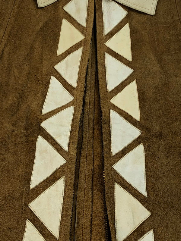 【中古品】【メンズ】 UNKNOWN 70’S SUEDE LEATHER PONCHO IDEAL ZIP スエードレザーポンチョ アウター 146-250123-mo-02-tag カラー：ブラウン 万代Net店