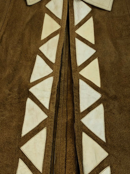 【中古品】【メンズ】 UNKNOWN 70’S SUEDE LEATHER PONCHO IDEAL ZIP スエードレザーポンチョ アウター 146-250123-mo-02-tag カラー：ブラウン 万代Net店