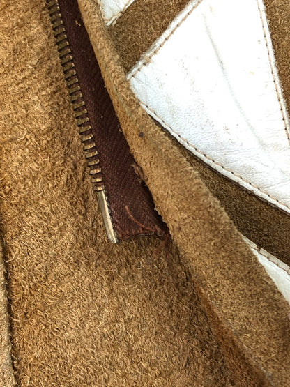 【中古品】【メンズ】 UNKNOWN 70’S SUEDE LEATHER PONCHO IDEAL ZIP スエードレザーポンチョ アウター 146-250123-mo-02-tag カラー：ブラウン 万代Net店