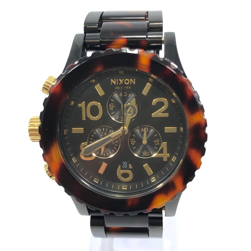 【中古美品】【メンズ】 NIXON ニクソン THE 42-20 CHRONO リストウォッチ クロノグラフ クォーツ 腕時計 198-250123-hi-17-tag 万代Net店