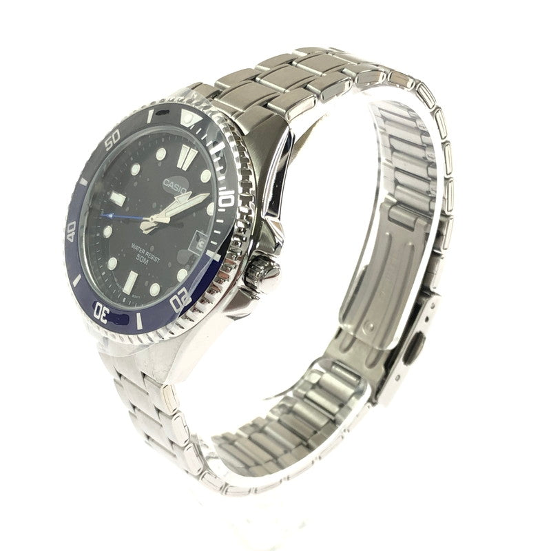 【中古美品】【メンズ】 CASIO カシオ ANALOG MDV-10D-1A2V アナログ クォーツ 腕時計 199-260620-ty-10-tagh カラー：シルバー 万代Net店