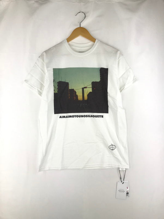 【中古美品】【メンズ】  GAZATANG ガサタン AIMAIMOYOUNOSILHOUETTE T-9303 プリント Tシャツ 半袖Tシャツ トップス 140-250216-na-08-tag サイズ：M カラー：ホワイト 万代Net店