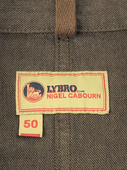 【中古品】【メンズ】 Nigel Cabourn ナイジェルケーボン LYBRO NEW NAVVIE BLAZER BROKEN TWILL JK-52 8048-13-80020 ニューナビーブレザーブロークンツイル ジャケット ライトアウター 140-250108-hi-03-tag サイズ：50 カラー：ブラウン 万代Net店