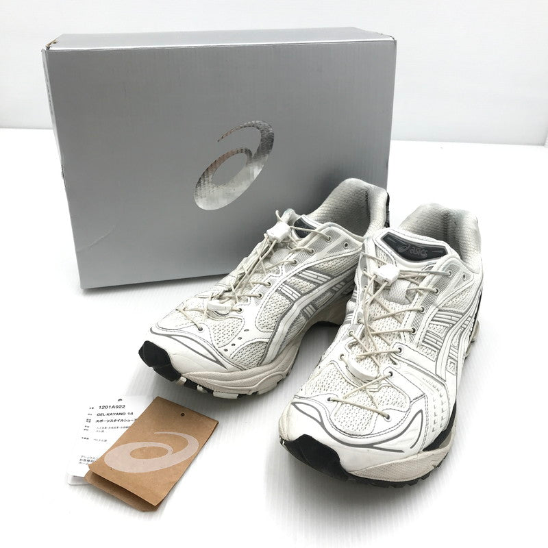 【中古品】【メンズ】 asics アシックス × UNAFFECTED アンアフェクテッド コラボ GEL-KAYANO 14 GALAXY WHITE 1201A922-100 ゲルカヤノ14 ギャラクシーホワイト スニーカー 靴 162-241226-hi-30-tag サイズ：26.5cm US 8 1/2 カラー：RIGH WHITE/JET BLACK 万代Net店