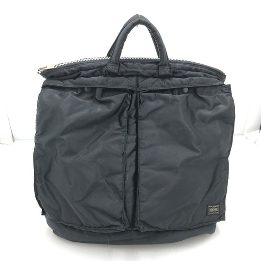 【中古品】【メンズ】 PORTER ポーター TANKER 2WAY HELMET BAG 622-78332 タンカー ヘルメットバッグ ハンドバッグ ショルダーバッグ 吉田カバン 188-250109-hi-39-tag カラー：ブラック/オレンジ 万代Net店