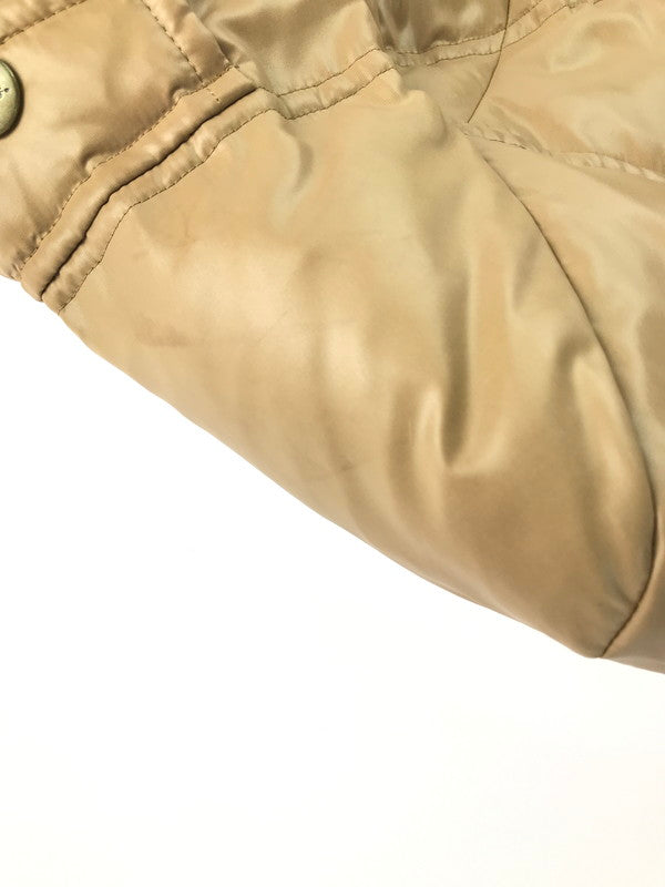 【現状渡し品】【レディース】 BURBERRY BLUE LABEL バーバリーブルーレーベル LONG DOWN JACKET FRF02-620-40 ロングダウンジャケット ダウンコート 裏地ノバチェック ラクーンファー アウター 169-241228-hi-10-tag サイズ：38 カラー：ベージュ 万代Net店