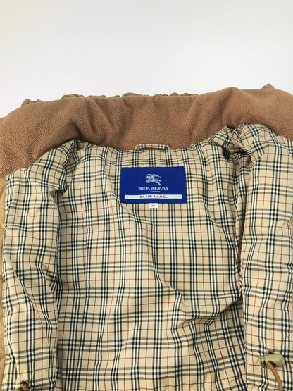 【現状渡し品】【レディース】 BURBERRY BLUE LABEL バーバリーブルーレーベル LONG DOWN JACKET FRF02-620-40 ロングダウンジャケット ダウンコート 裏地ノバチェック ラクーンファー アウター 169-241228-hi-10-tag サイズ：38 カラー：ベージュ 万代Net店