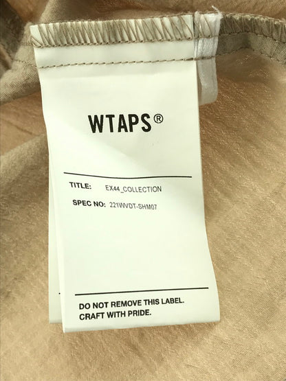 【中古品】【メンズ】 WTAPS ダブルタップス 22SS EXP SS COTTON WEATHER 221WVDT-SHM07 ショートスリーブ コットン ウェザーシャツ 半袖シャツ 142-250115-hi-25-tag サイズ：03 カラー：ベージュ 万代Net店