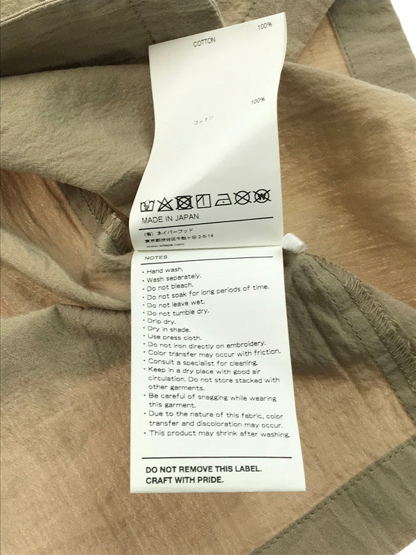 【中古品】【メンズ】 WTAPS ダブルタップス 22SS EXP SS COTTON WEATHER 221WVDT-SHM07 ショートスリーブ コットン ウェザーシャツ 半袖シャツ 142-250115-hi-25-tag サイズ：03 カラー：ベージュ 万代Net店