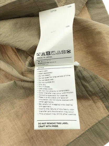 【中古品】【メンズ】 WTAPS ダブルタップス 22SS EXP SS COTTON WEATHER 221WVDT-SHM07 ショートスリーブ コットン ウェザーシャツ 半袖シャツ 142-250115-hi-25-tag サイズ：03 カラー：ベージュ 万代Net店