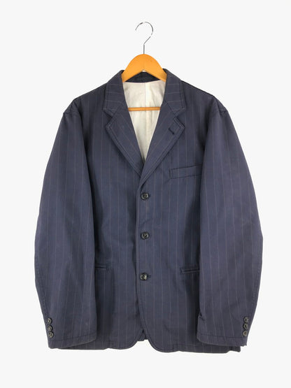 【中古品】【メンズ】 COMME des GARCONS HOMME コムデギャルソンオム STRIPE TAILORED JACKET  HM-J027 ストライプ柄 テーラードジャケット ライトアウター 140-241228-hi-12-tag サイズ：L カラー：ネイビー 万代Net店