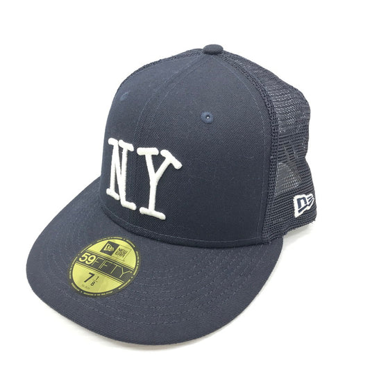 【中古品】【メンズ】 NEW ERA ニューエラ × STUSSY ステューシー コラボ NY 59FIFTY CAP フィフティーナインフィフティー キャップ 帽子 185-250109-hi-22-tag サイズ：7 1/8 カラー：ネイビー 万代Net店