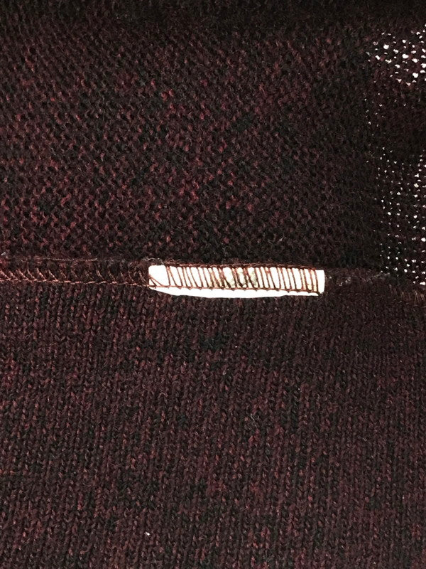 【中古品】【メンズ】 JANTZEN ジャンセン KNIT CARDIGAN ニットカーディガン トップス 146-250121-yk-17-tag サイズ：表記なし カラー：ボルドー 万代Net店