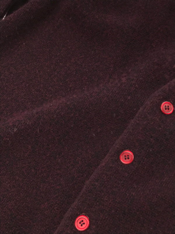 【中古品】【メンズ】 JANTZEN ジャンセン KNIT CARDIGAN ニットカーディガン トップス 146-250121-yk-17-tag サイズ：表記なし カラー：ボルドー 万代Net店