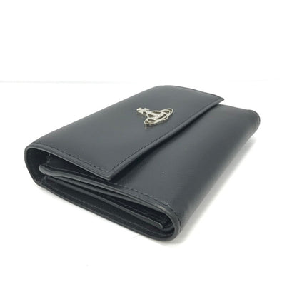 【中古品】【メンズ】 Vivienne Westwood ヴィヴィアンウエストウッド SAFFIANO CREDIT CARD WALLET サフィアーノ クレジットカード ウォレット 三つ折り財布 181-250108-hi-28-tag カラー：ブラック 万代Net店