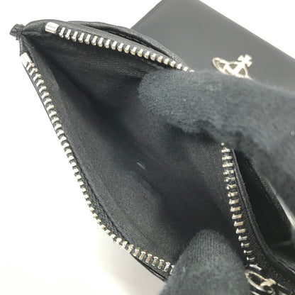 【中古品】【メンズ】 Vivienne Westwood ヴィヴィアンウエストウッド SAFFIANO CREDIT CARD WALLET サフィアーノ クレジットカード ウォレット 三つ折り財布 181-250108-hi-28-tag カラー：ブラック 万代Net店