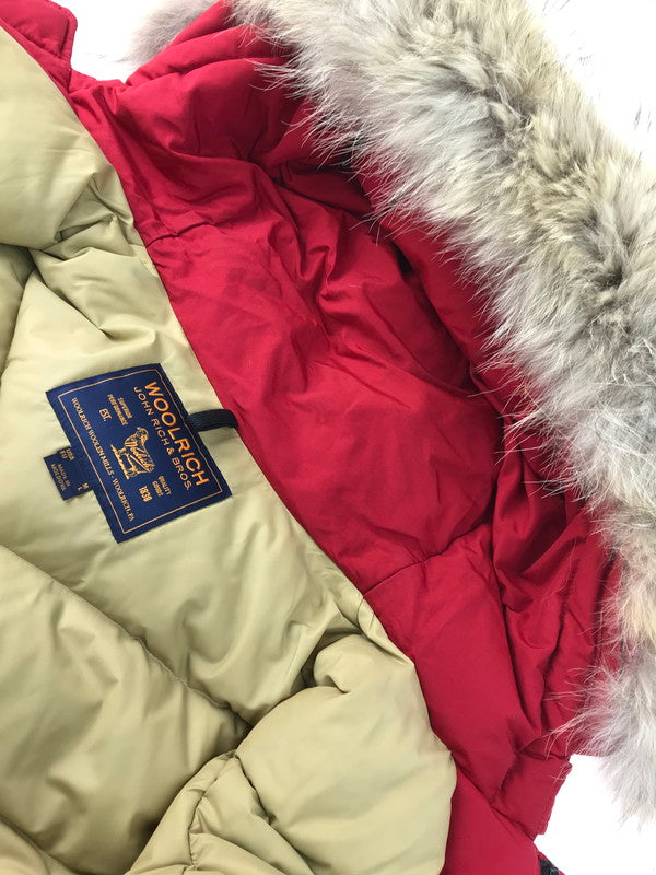 【中古品】【メンズ】 WOOLRICH ウールリッチ ARCTIC PARKA 170206 アークティック パーカ ダウンジャケット アウター 145-250111-na-02-tag サイズ：USA M カラー：レッド 万代Net店