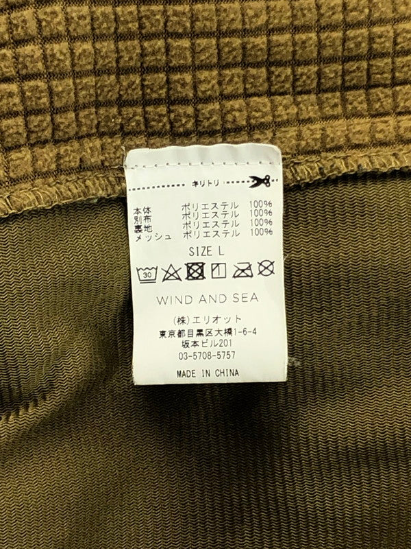 【中古品】【メンズ】  WIND AND SEA ウィンダンシー WDS MILITARY FLEECE JACKET WDS-19A-JK-01 ミリタリーフリースジャケット アウター 142-250109-hi-04-tag サイズ：L カラー：ベージュ 万代Net店