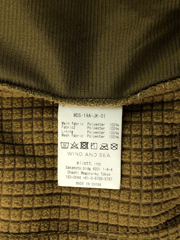 【中古品】【メンズ】 WIND AND SEA ウィンダンシー WDS MILITARY FLEECE JACKET WDS-19A-JK-01 ミリタリーフリースジャケット アウター 142-250109-hi-04-tag サイズ：L カラー：ベージュ 万代Net店