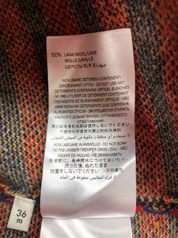 【中古品】【キッズ】 GUCCI グッチ kid's BEE DESIGN STRIPED KNIT SWEATER S515925 X1582 キッズ 蜂デザイン ボーダーニットセーター トップス 173-250626-rt-01-tag サイズ：36 カラー：ブルー/レッド 万代Net店