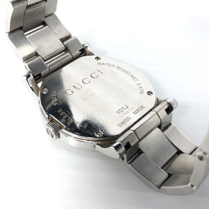 【中古品】【メンズ】 GUCCI グッチ WRIST WATCH 101J Gラウンド デイト クォーツ 腕時計 197-250115-hi-13-tag カラー：シルバー 万代Net店