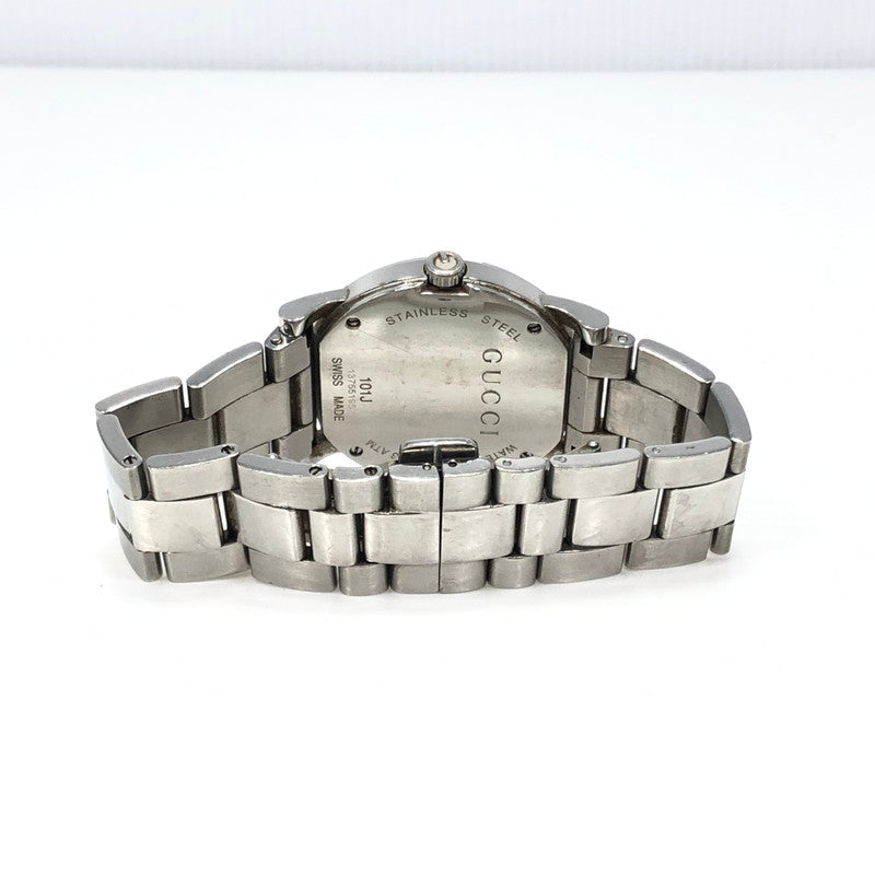 【中古品】【メンズ】 GUCCI グッチ WRIST WATCH 101J Gラウンド デイト クォーツ 腕時計 197-250115-hi-13-tag カラー：シルバー 万代Net店