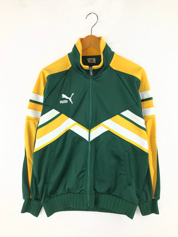 【中古品】【メンズ】 PUMA プーマ 90's TRACK JACKET PXT208S 90年代 トリコロール トラックジャケット ライトアウター ジャージ 146-241228-hi-04-tag サイズ：98-6 カラー：グリーン 万代Net店