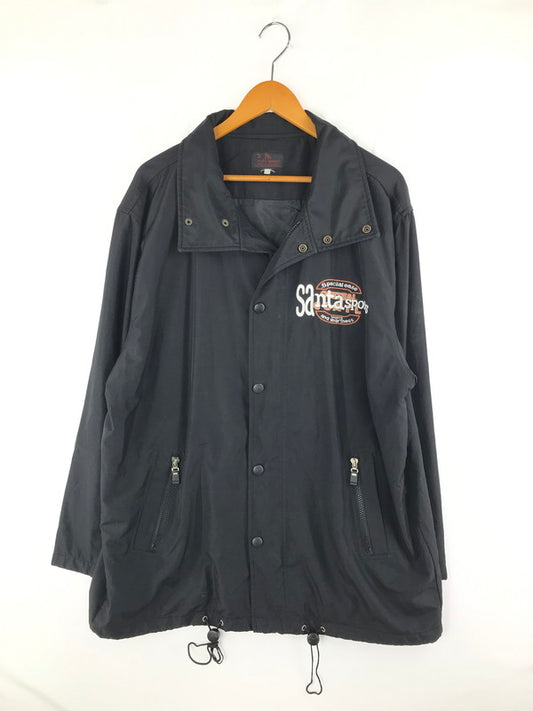 【中古品】【メンズ】  SANTA SPORTS 90's LOGO COACH JACKET 90年代 ロゴコーチジャケット ライトアウター 146-241228-hi-05-tag サイズ：表記消え カラー：ブラック 万代Net店