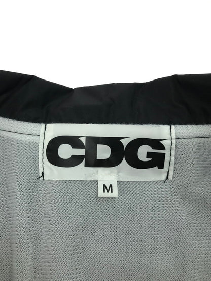 【中古品】【メンズ】 COMME des GARCONS コムデギャルソン CDG LOGO COACH JACKET SZ-J019 ロゴ コーチジャケット ライトアウター 140-241228-hi-11-tag サイズ：M カラー：ブラック 万代Net店