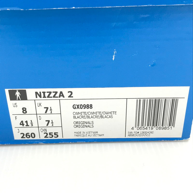 【中古美品】【メンズ】 adidas アディダス NIZZA GX0988 二ッツァ スニーカー 靴 161-250106-hi-18-tag サイズ：26cm US 8 カラー：アイボリー 万代Net店