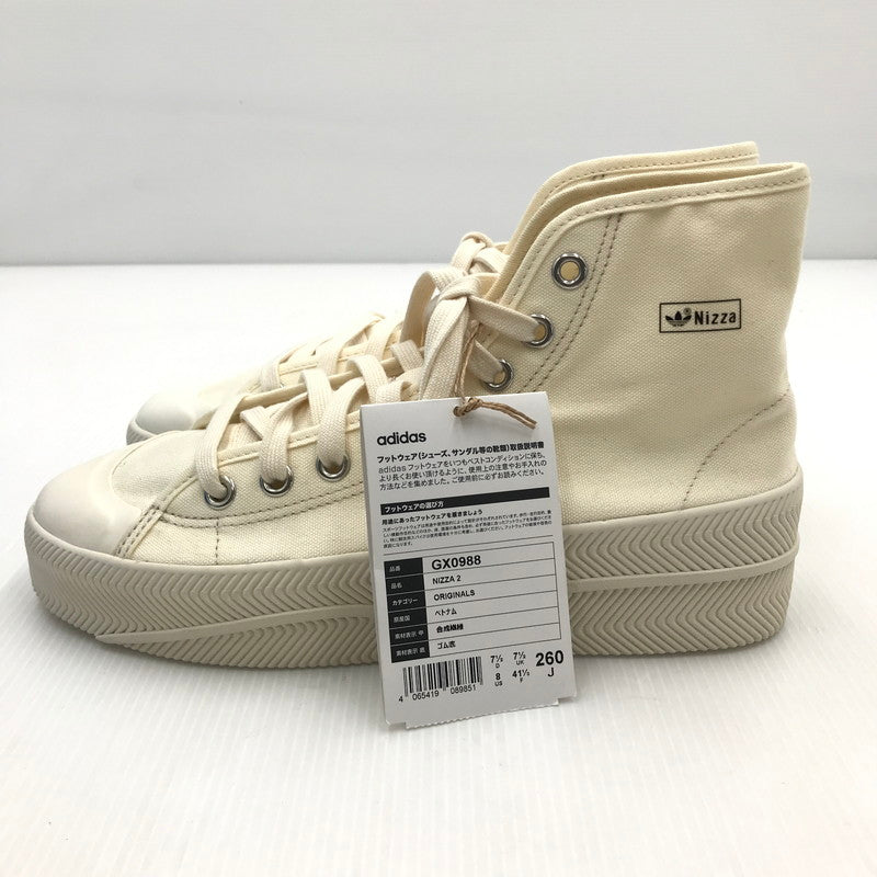 【中古美品】【メンズ】 adidas アディダス NIZZA GX0988 二ッツァ スニーカー 靴 161-250106-hi-18-tag サイズ：26cm US 8 カラー：アイボリー 万代Net店