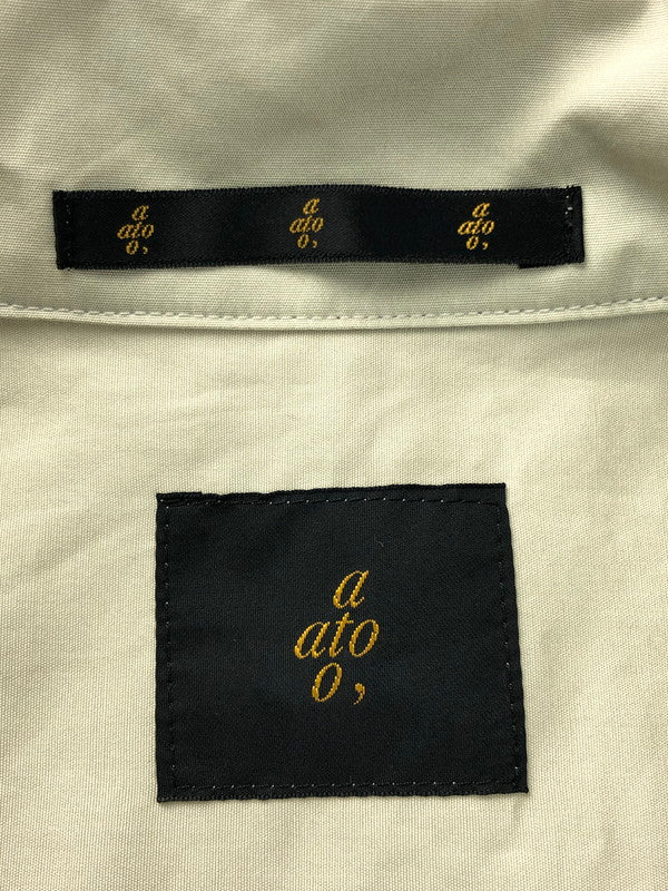 【中古品】【メンズ】 ATO アトウ AM9B-S28 WORK SHIRT ワークシャツ 半袖シャツ 147-250108-na-11-tag サイズ：46 カラー：ベージュ系 万代Net店