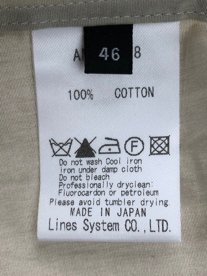 【中古品】【メンズ】 ATO アトウ AM9B-S28 WORK SHIRT ワークシャツ 半袖シャツ 147-250108-na-11-tag サイズ：46 カラー：ベージュ系 万代Net店