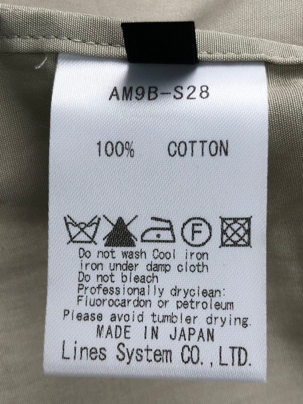 【中古品】【メンズ】 ATO アトウ AM9B-S28 WORK SHIRT ワークシャツ 半袖シャツ 147-250108-na-11-tag サイズ：46 カラー：ベージュ系 万代Net店
