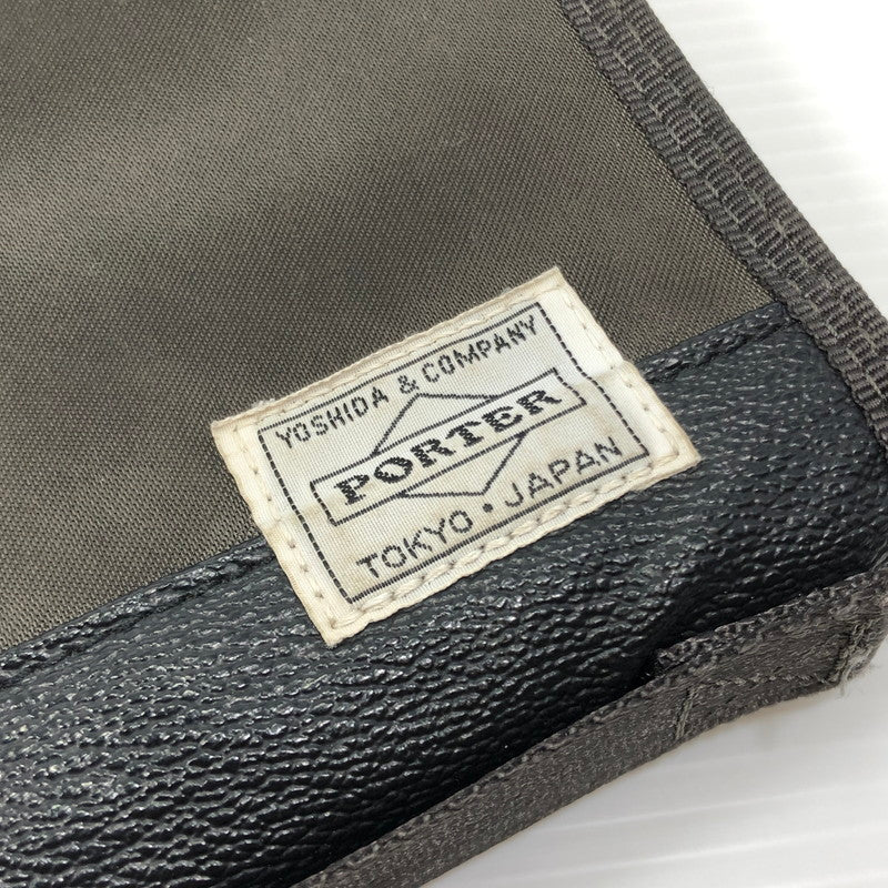 【中古品】【メンズ】 PORTER ポーター × SAC'S BAR サックスバー コラボ STORM WALLET 383-07060 ストームウォレット ラウンドファスナー 長財布 スマートクラッチ 吉田カバン 188-250119-hi-10-tag カラー：ブラック 万代Net店