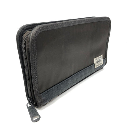 【中古品】【メンズ】 PORTER ポーター × SAC'S BAR サックスバー コラボ STORM WALLET 383-07060 ストームウォレット ラウンドファスナー 長財布 スマートクラッチ 吉田カバン 188-250119-hi-10-tag カラー：ブラック 万代Net店