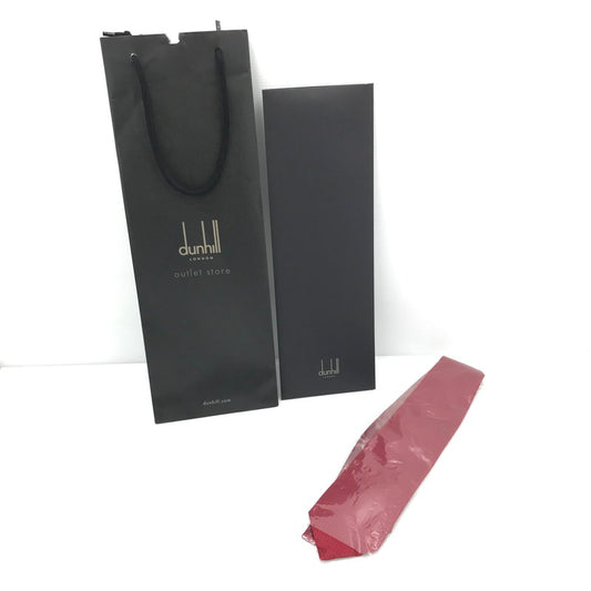 【中古美品】【メンズ】 Dunhill ダンヒル SILK NECKTIE シルク ネクタイ スーツ小物 服飾雑貨 208-250109-hi-35-tag カラー：レッド 万代Net店