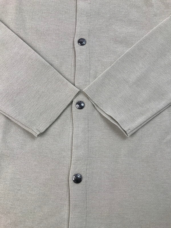 【中古美品】【メンズ】 BARNS OUTFITTERS バーンズアウトフィッターズ MILANO RIB CARDIGAN BR-23334 ミラノリブカーディガン 145-250115-hi-26-tag サイズ：XL カラー：ベージュ 万代Net店