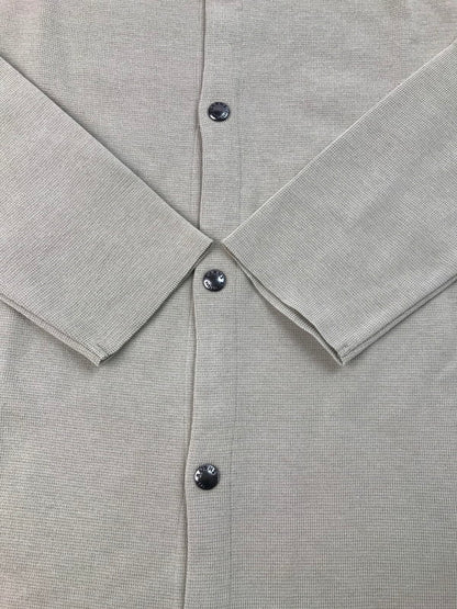 【中古美品】【メンズ】 BARNS OUTFITTERS バーンズアウトフィッターズ MILANO RIB CARDIGAN BR-23334 ミラノリブカーディガン 145-250115-hi-26-tag サイズ：XL カラー：ベージュ 万代Net店