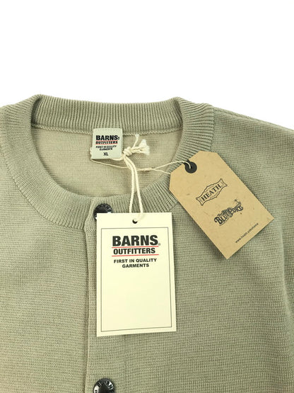【中古美品】【メンズ】 BARNS OUTFITTERS バーンズアウトフィッターズ MILANO RIB CARDIGAN BR-23334 ミラノリブカーディガン 145-250115-hi-26-tag サイズ：XL カラー：ベージュ 万代Net店