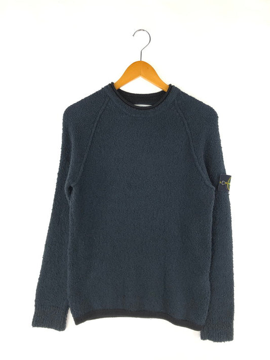 【中古品】【メンズ】 STONE ISLAND ストーンアイランド 19AW PEELING KNIT SWEATER 711557002 ピーリングニットセーター トップス 141-250111-mo-01-tag サイズ：S カラー：ネイビー 万代Net店