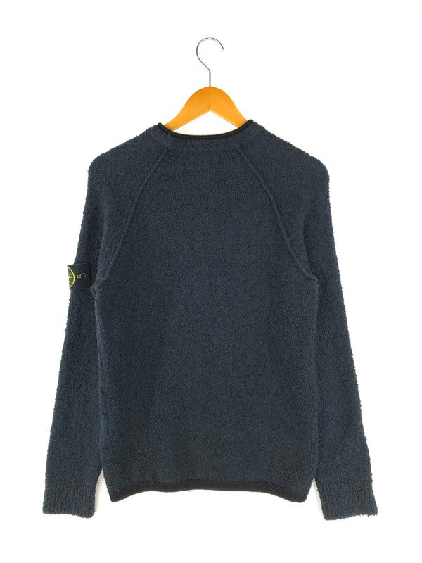 【中古品】【メンズ】 STONE ISLAND ストーンアイランド 19AW PEELING KNIT SWEATER 711557002 ピーリングニットセーター トップス 141-250111-mo-01-tag サイズ：S カラー：ネイビー 万代Net店