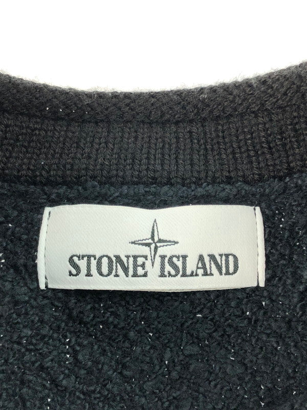 【中古品】【メンズ】 STONE ISLAND ストーンアイランド 19AW PEELING KNIT SWEATER 711557002 ピーリングニットセーター トップス 141-250111-mo-01-tag サイズ：S カラー：ネイビー 万代Net店