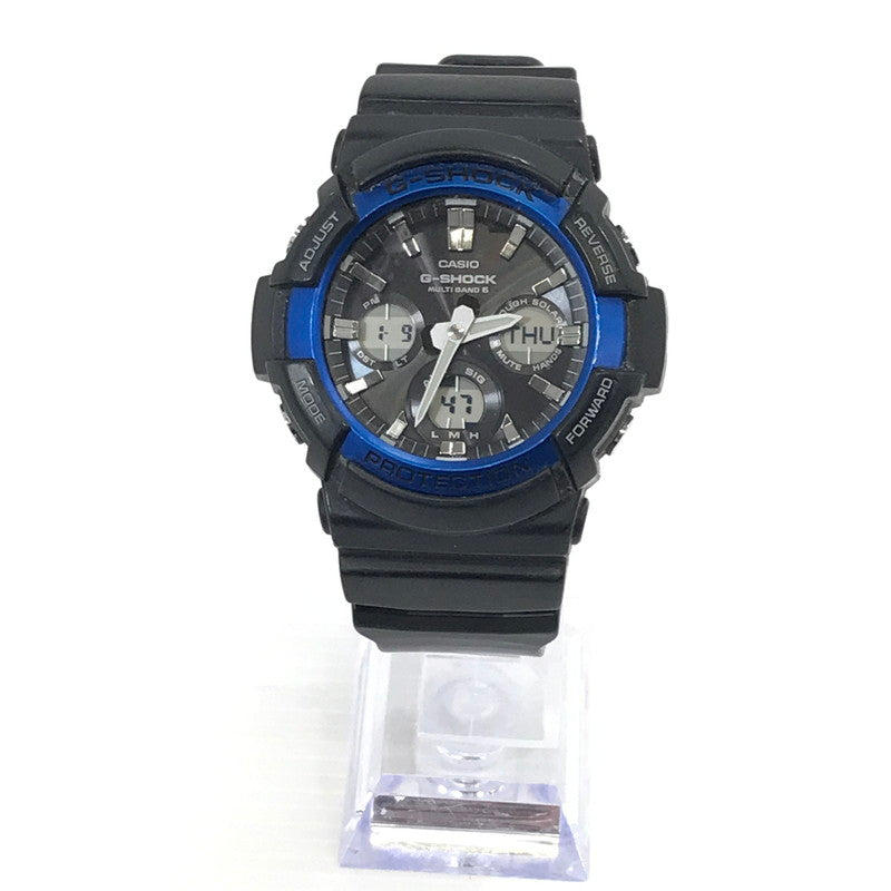 【中古品】【メンズ】 G-SHOCK ジーショック ANALOG-DIGITAL GAW-100B-1A2JF アナログデジタル タフソーラー 腕時計 196-250112-hi-35-tag カラー：ブラック/ブルー 万代Net店